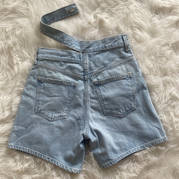 AGOLDE Criss Cross Upsized Denim Shorts - Picture 8 of 8